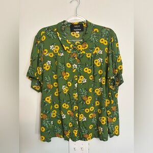 Collectif x ModCloth Tropical Print Top